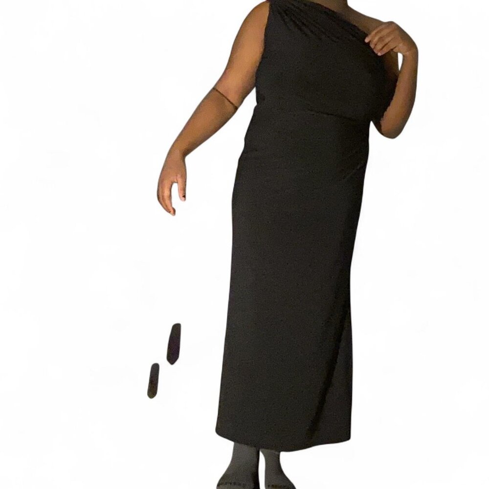 Black maxi dress